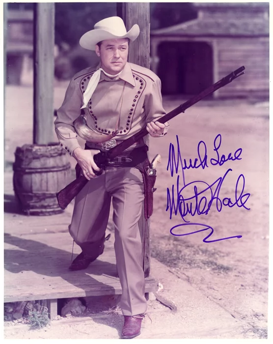 Monte Hale autograph