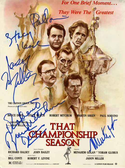 That Championship Season autograph