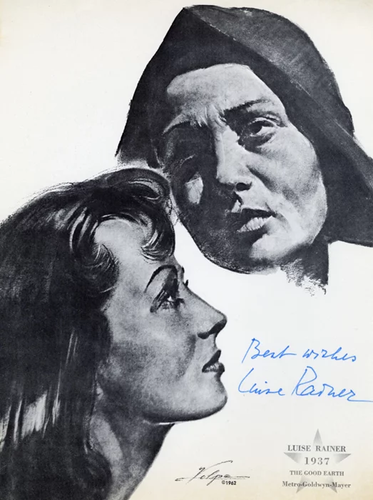Luise Rainer autograph