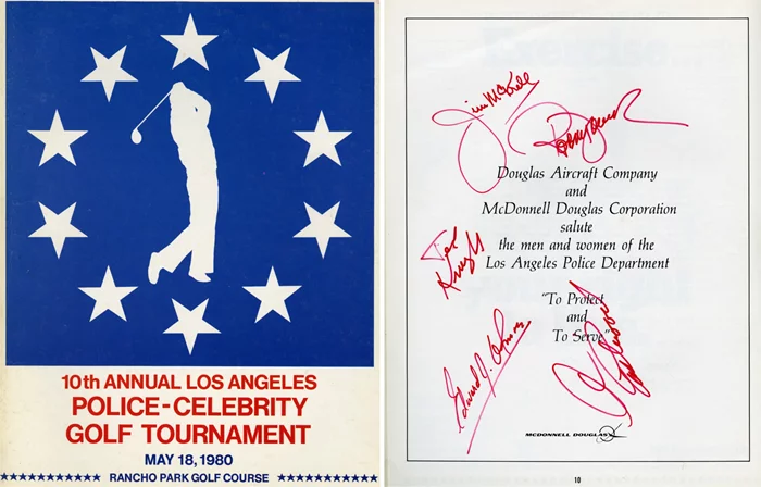 Golf Tournament Signed Program autograph