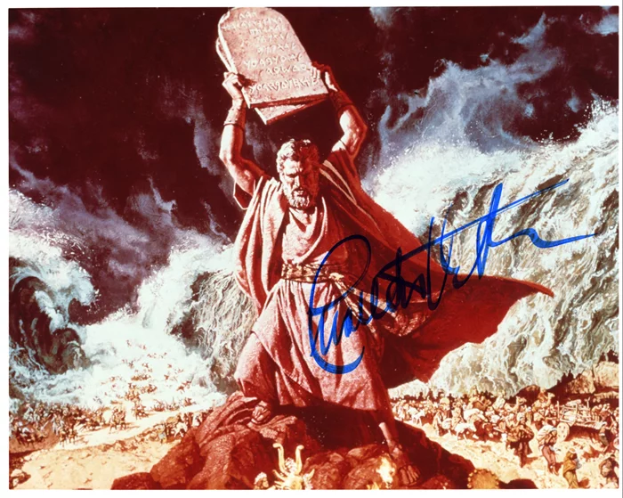 Charlton Heston autograph