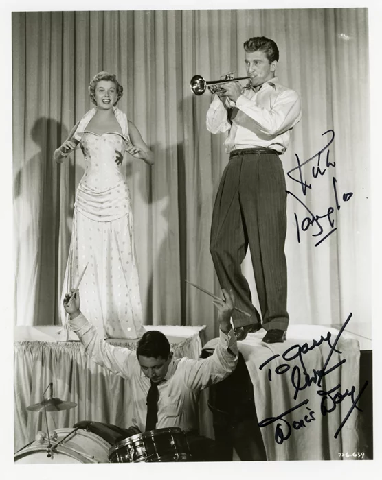 Kirk Douglas & Doris Day autograph