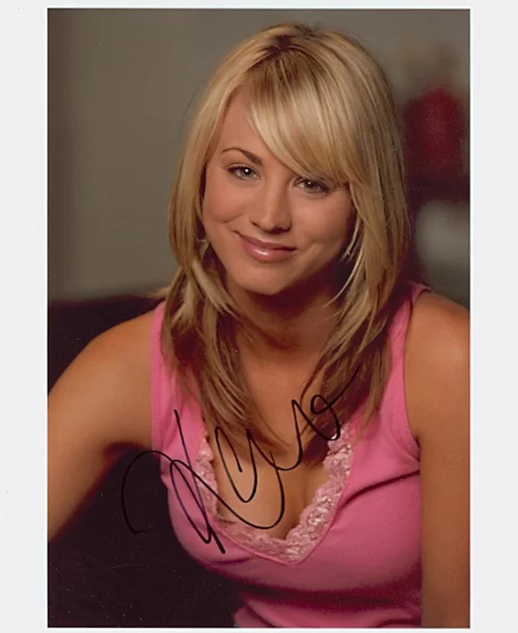 Kaley Cuoco autograph