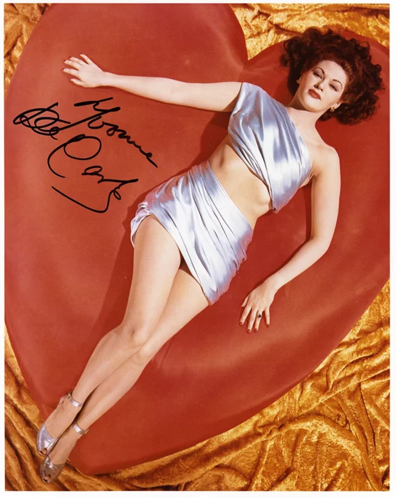 Yvonne DeCarlo autograph