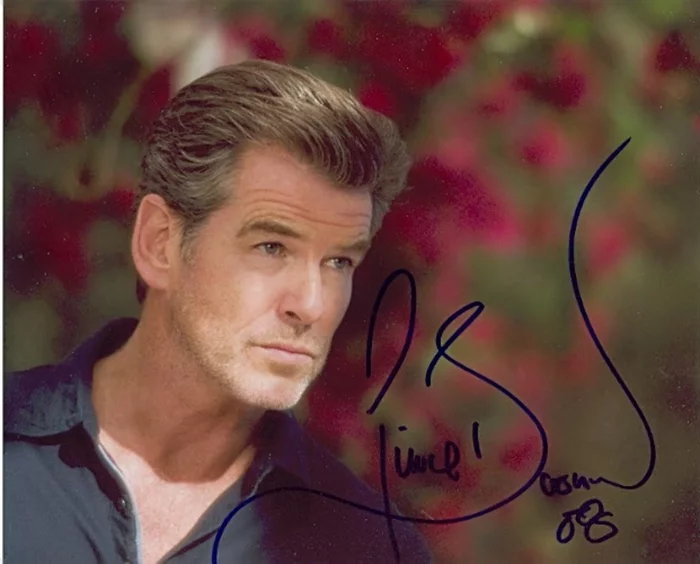 Pierce Brosnan autograph