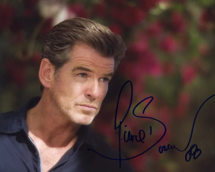 Pierce Brosnan autograph
