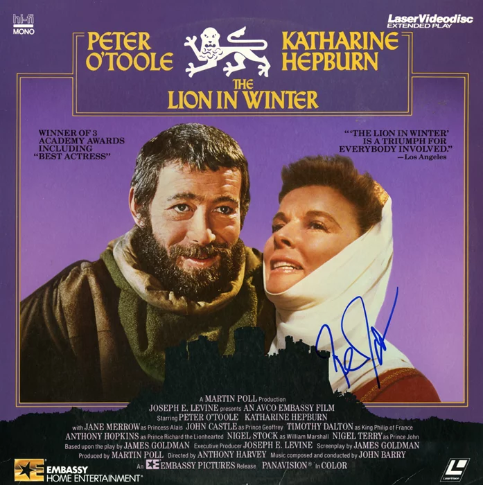 Peter O'Toole autograph