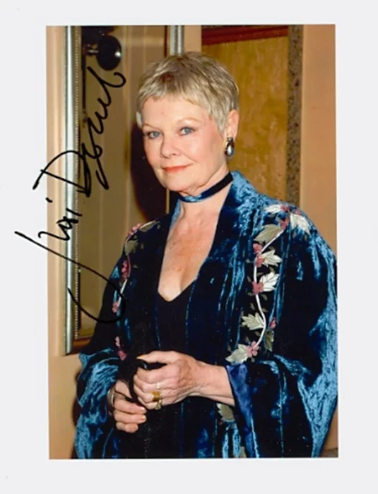 Judi Dench autograph