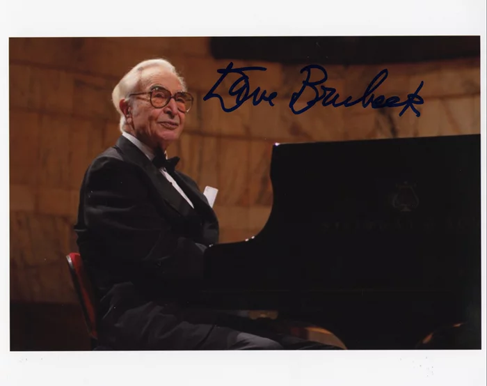 Dave Brubeck autograph