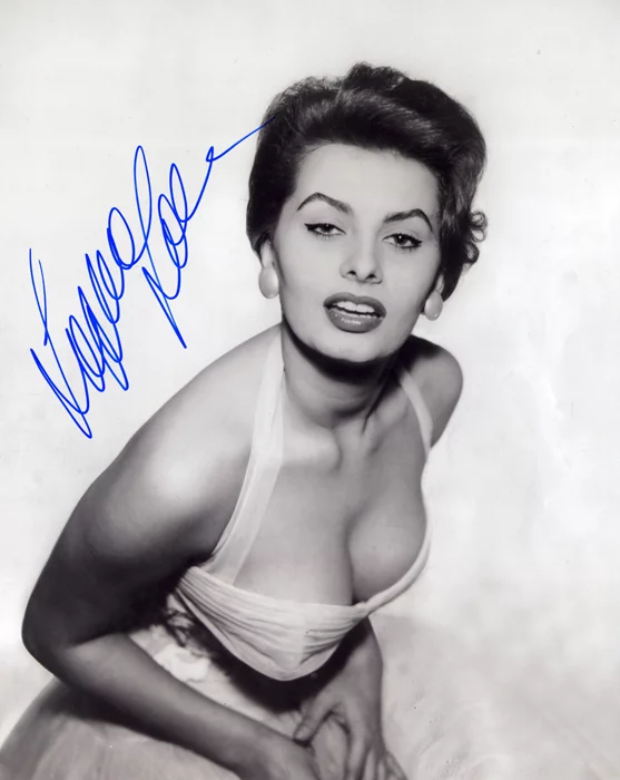 Sophia Loren autograph