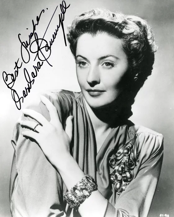 Barbara Stanwyck autograph