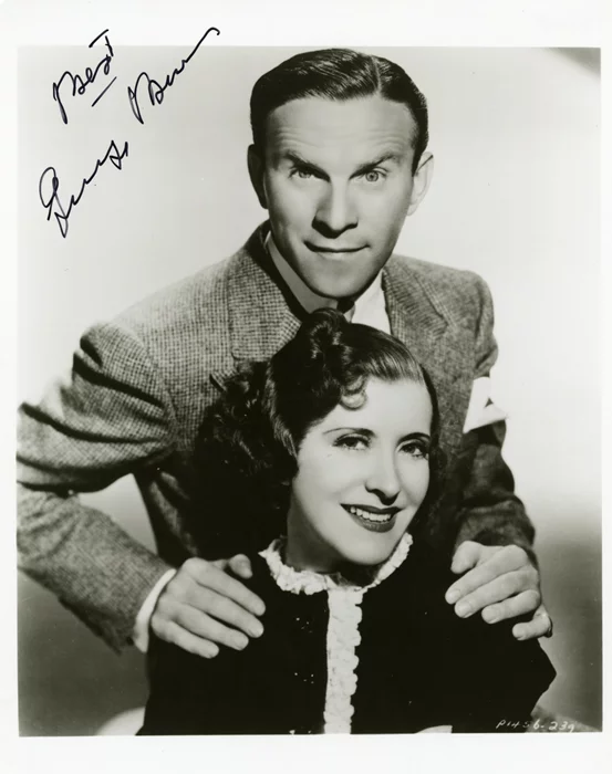 George Burns autograph