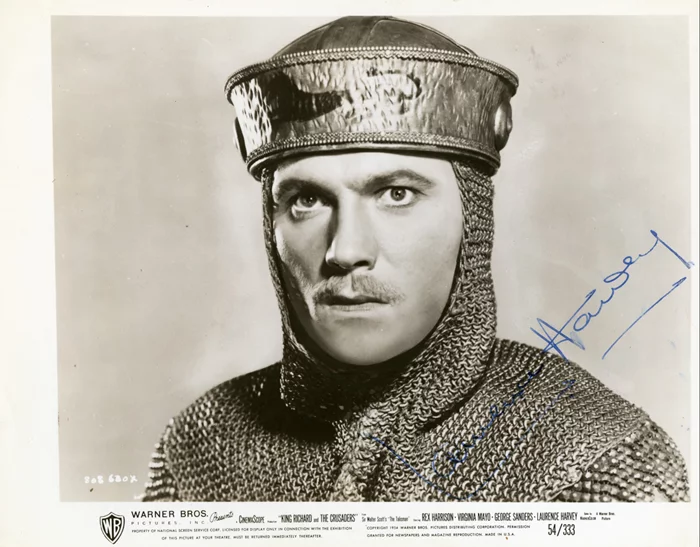 Laurence Harvey autograph