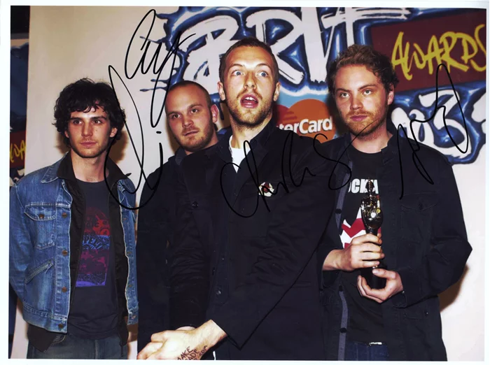 Coldplay autograph