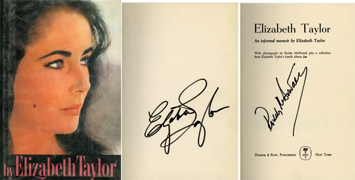 Elizabeth Taylor autograph