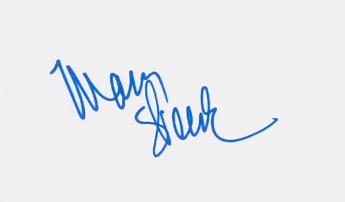 Mary Steenburgen autograph