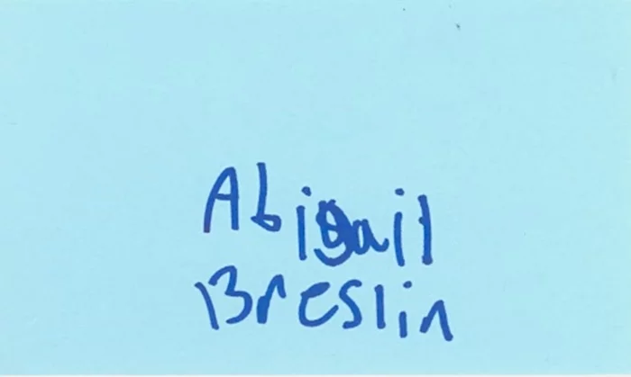 Abigail Breslin autograph
