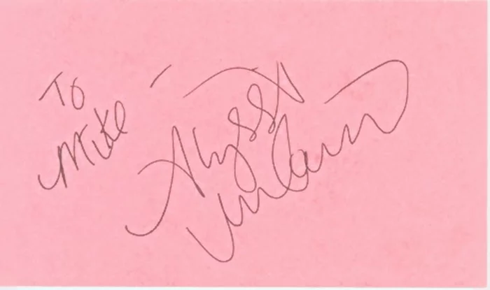 Alyssa Milano autograph