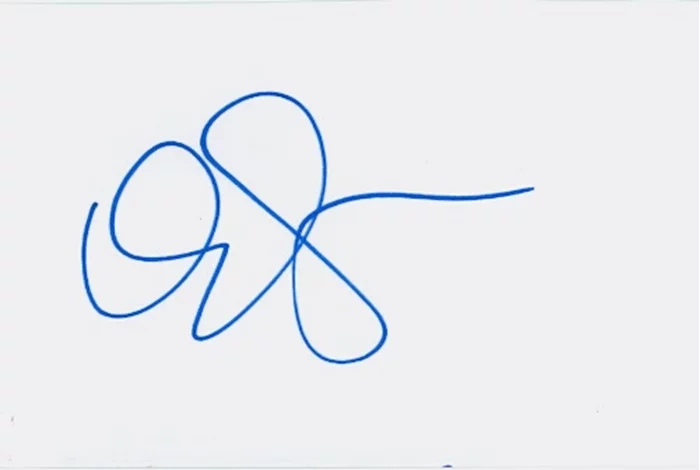 Emma Stone autograph