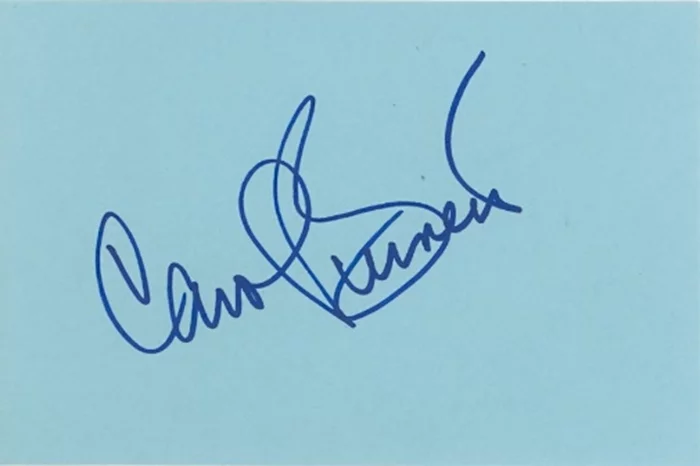 Carol Burnett autograph