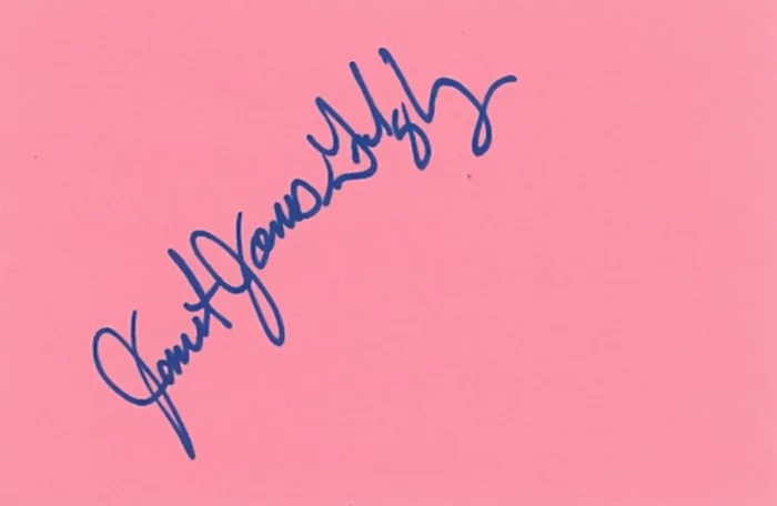 Janet Jones-Gretzky autograph