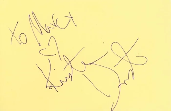 Kirsten Dunst autograph