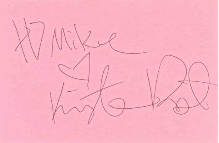 Kirsten Dunst autograph