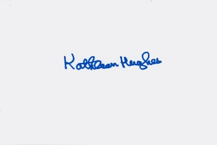 Kathleen Hughes autograph