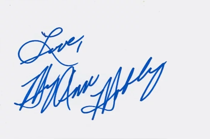 Mary Ann Mobley autograph
