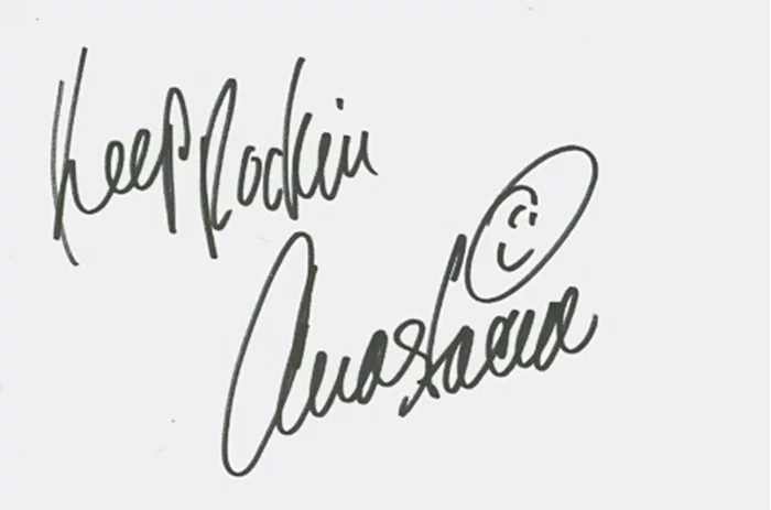 Anastacia autograph