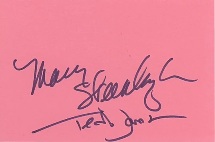 Ted Danson & Mary Steenburgen autograph