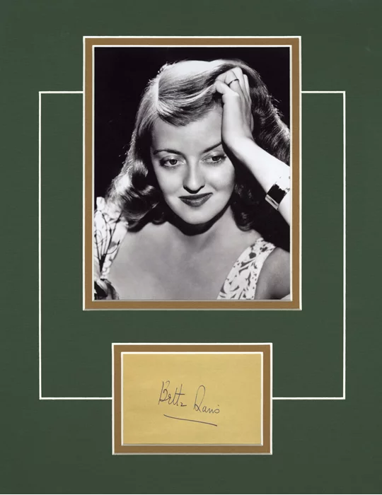 Bette Davis autograph