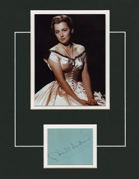 Olivia DeHavilland autograph