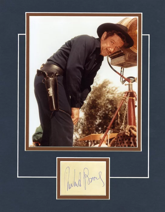 Richard Boone autograph