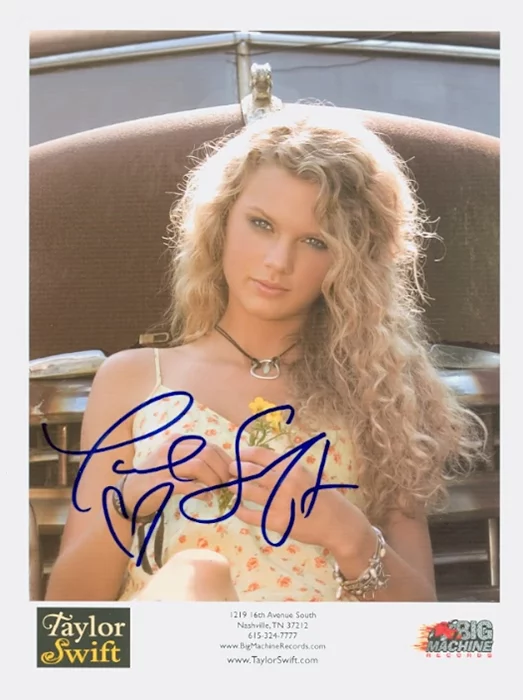 Taylor Swift autograph