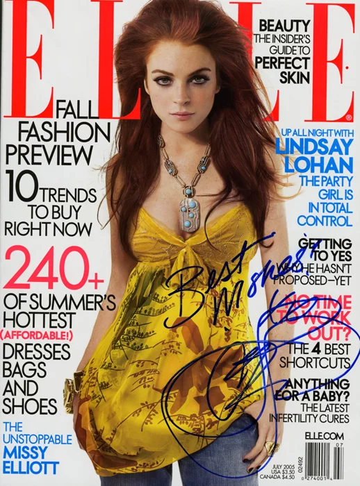 Lindsay Lohan autograph