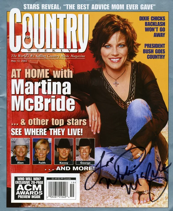 Martina McBride autograph