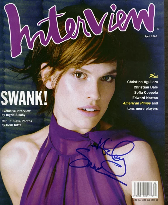 Hilary Swank autograph