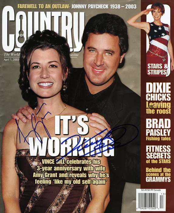 Amy Grant & Vince Gill autograph