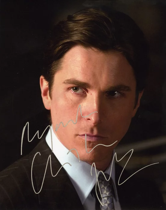 Christian Bale autograph