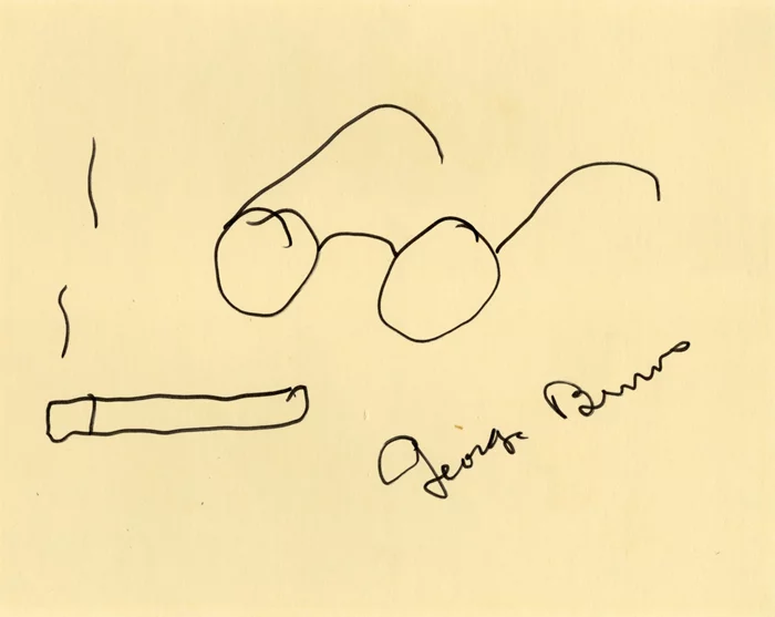 George Burns autograph