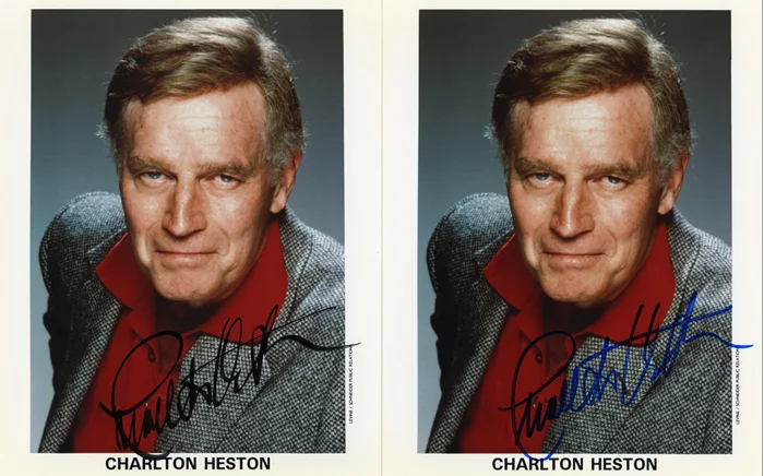 Charlton Heston autograph