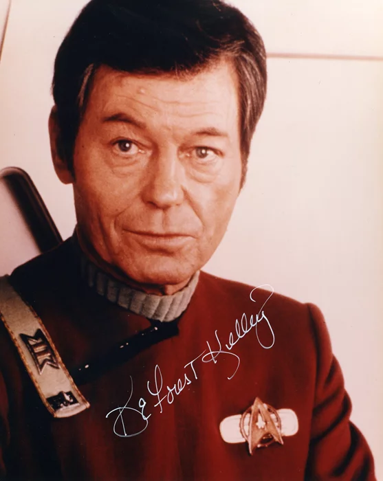 Deforest Kelley autograph