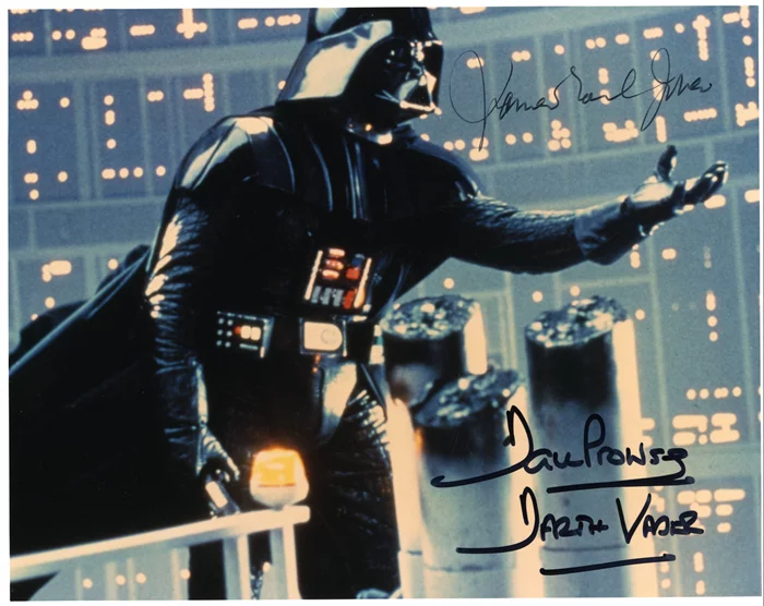 Darth Vader autograph