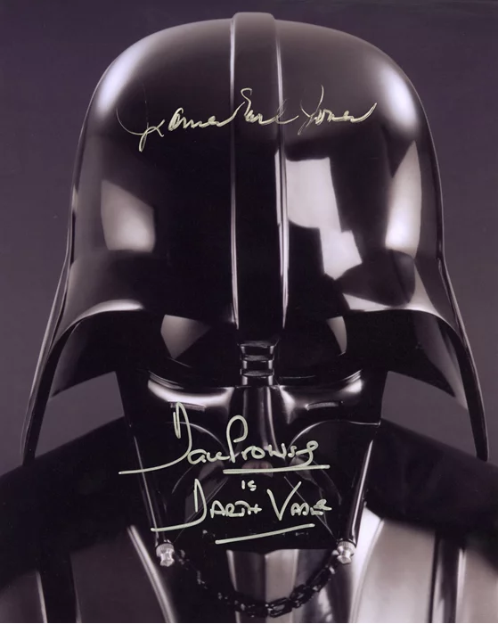 Darth Vader autograph