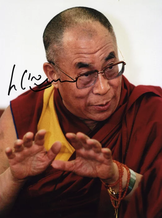Dalai Lama autograph
