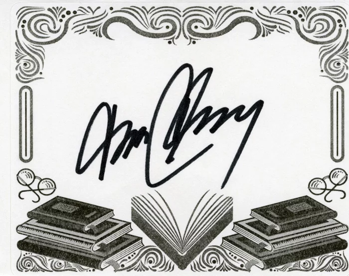 Tom Clancy autograph