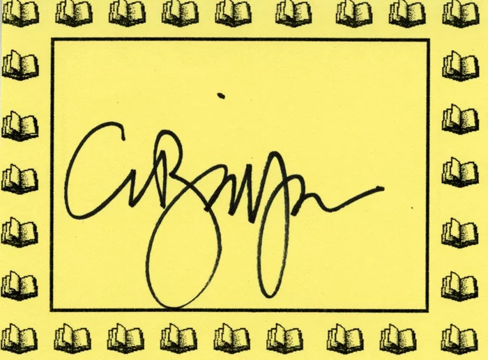 Clive Barker autograph
