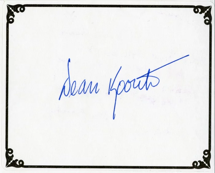 Dean Koontz autograph