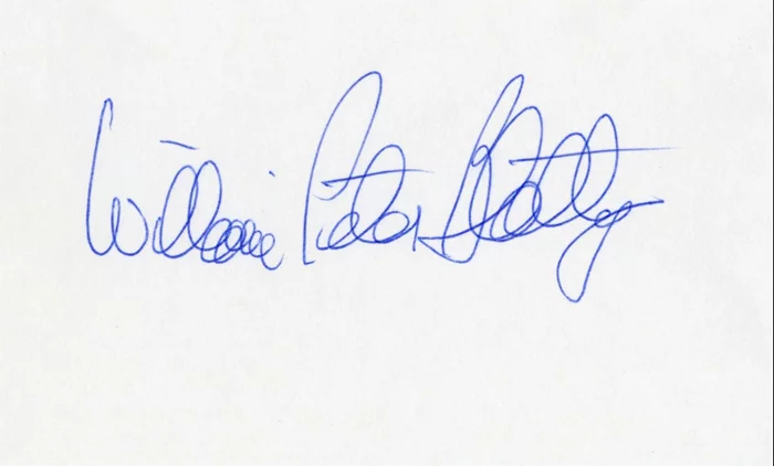 William Peter Blatty autograph